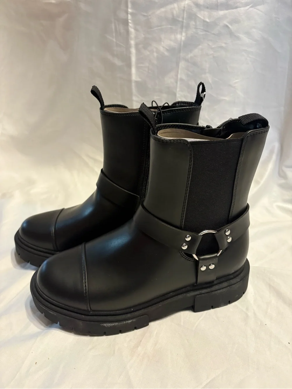 art class Black Harness Chelsea Boots
